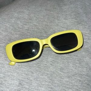 Retro Green Rectangle Sunglasses
